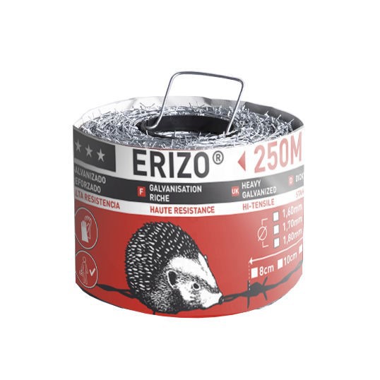 Ronce Dure Erizo Galva 1.7/4/10 250M Motto Zinc+alu référence fournisseur 2555250